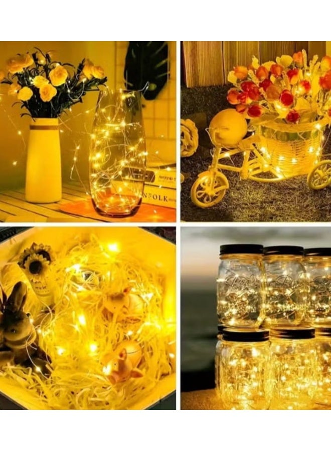 Set of 6 Decorative Light Strings with Copper Wire - Image 1